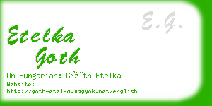 etelka goth business card